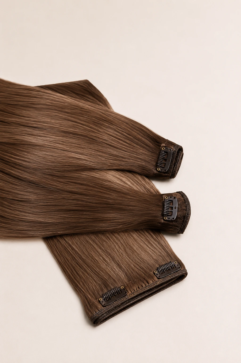 Injection tape hair extension wefts